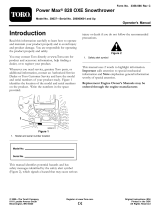 Toro Power Max 828 OXE Snowthrower User manual