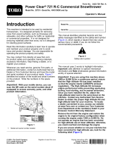 Toro Power Clear 721 R-C Commercial Snowthrower User manual