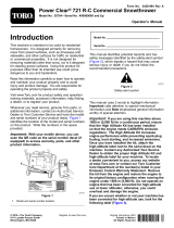 Toro Power Clear 721 R-C Commercial Snowthrower User manual