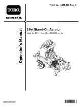 Toro 24in Stand-On Aerator User manual