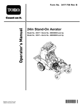 Toro 24in Stand-On Aerator User manual