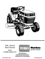 Toro 246-H Yard Tractor User manual