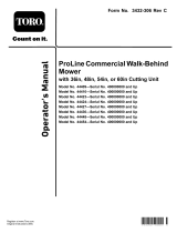 Toro Proline Commercial Walk-Behind Mower User manual