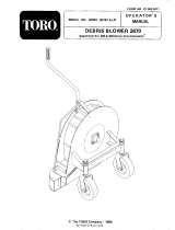Toro Debris Blower 2670, Groundsmaster 200 and 300 Series User manual