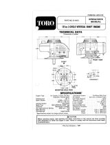 Toro 121cc, 2-Cycle, Vertical Shaft Replacement Engine User manual