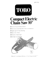 Toro 10" Electric Chain Saw User manual