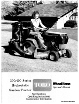 Toro 312-H Garden Tractor User manual