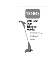 Toro 900 Electric Trimmer User manual