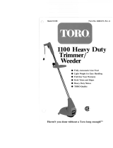 Toro 1100 Electric Trimmer User manual