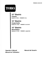 Toro 15" Electric Trimmer User manual