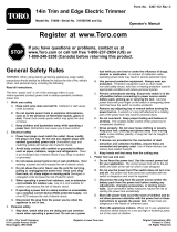 Toro 14in Electric Trimmer User manual