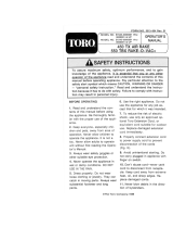 Toro 550 TBX Rake-O-Vac User manual