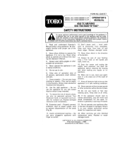 Toro 450 TX Air Rake User manual