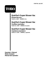 Toro QuieTech Super Blower Vac User manual