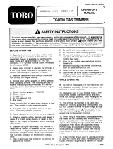 Toro TC 4000 Gas Trimmer User manual