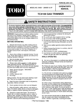 Toro TC 3100 Gas Trimmer User manual