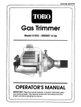 Toro 28cc Straight Shaft Trimmer User manual
