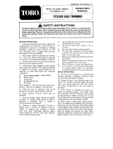 Toro TC 3500 Gas Trimmer User manual