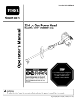 Toro 25cc Power Head User manual