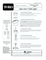 Toro Style Walk Light Installation guide
