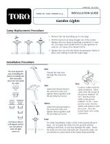 Toro Garden Light Installation guide