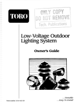 Toro Light Kit (8 Tier, 4 Flood and 56 Watt Power Pack) User manual