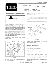Toro Spark Arrestor Kit, TC 3000 and TC 4000 Gas Trimmers Installation guide