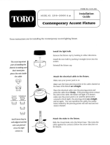 Toro Contemporary Accent Fixture Installation guide