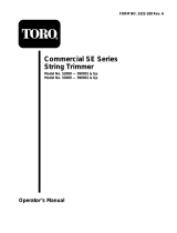 Toro Gas Trimmer, Straight Shaft User manual