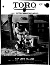 Toro Compact Suburban Electric Lawn Tractor User manual