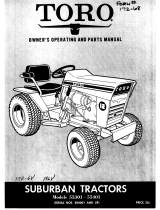 Toro Suburban Lawn Tractor User manual