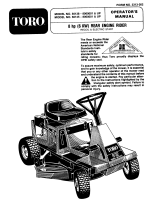 Toro 8-32 Rear Engine Rider User manual