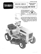 Toro 11-32 Lawn Tractor User manual