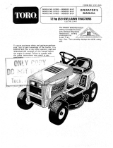 Toro 12 hp Electric Start Lawn Tractor User manual