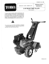 Toro 18" Tiller User manual