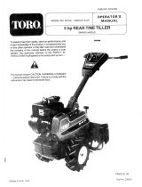 Toro 18" Tiller User manual