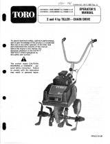 Toro 22" Tiller User manual