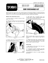 Toro Side Discharge Chute, 21" Cast-Deck Recycler II User manual