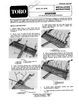 Toro Dethatcher Kit, Rear Baggers Installation guide