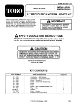 Toro Recycler II Update Kit User manual