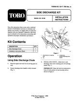 Toro Side Discharge Chute, 21" Recycler 3 Mower Installation guide