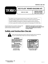Toro Bag Kit, 21" Steel Deck Mowers Installation guide