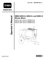Toro MMX-858H-S Mortar Mixer User manual