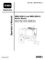 Toro MMX-858H-S Mortar Mixer User manual