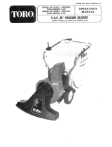 Toro 5 hp Lawn Vacuum User manual