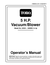 Toro 5 hp Lawn Vacuum User manual