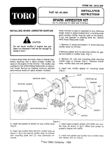 Toro Spark Arrester Kit, TC 3100 and TC 3500 Gas Trimmers Installation guide