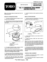 Toro Electric Starter, Wide Area Mower User manual