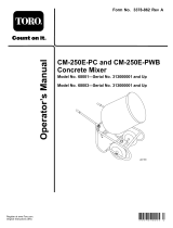 Toro CM-250E-PWB Concrete Mixer User manual