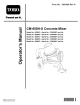 Toro CM-958H-S Concrete Mixer User manual